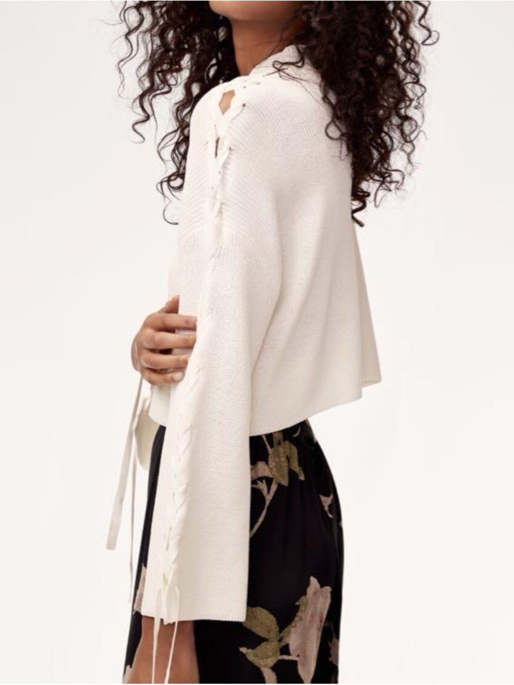 Wilfred Salome Cropped Knit Sweater
